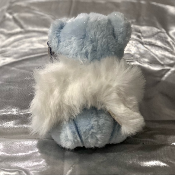 Aurora Beary Friends Sparkly Blue Angel Bear Stuffed Animal. - Picture 3 of 3